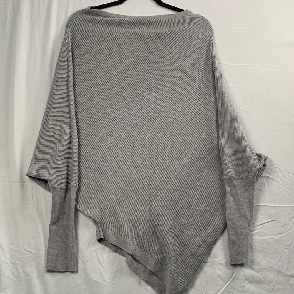 Olivaceous | M WOMEN'S LONG SLEEVE ASYMETRICAL SWEATER | GREY 135773  JT56-18